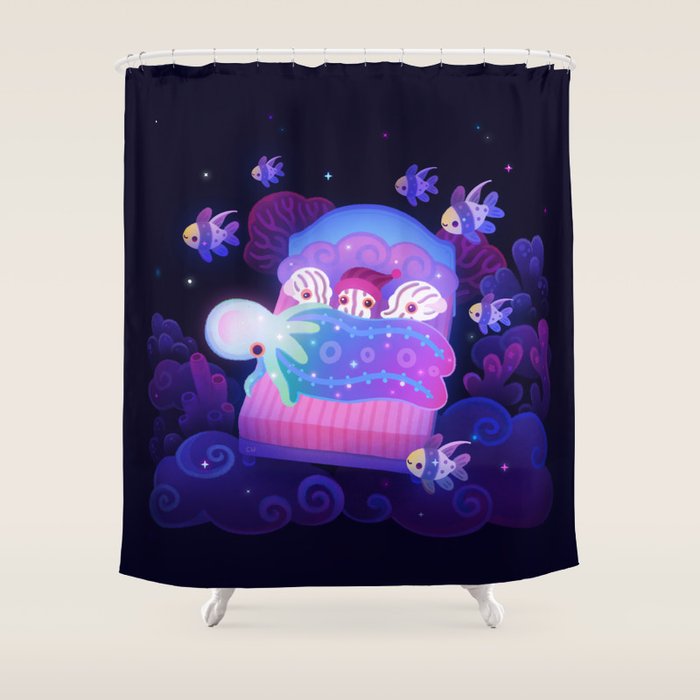 Blanket octopus Shower Curtain Gallery Image 1