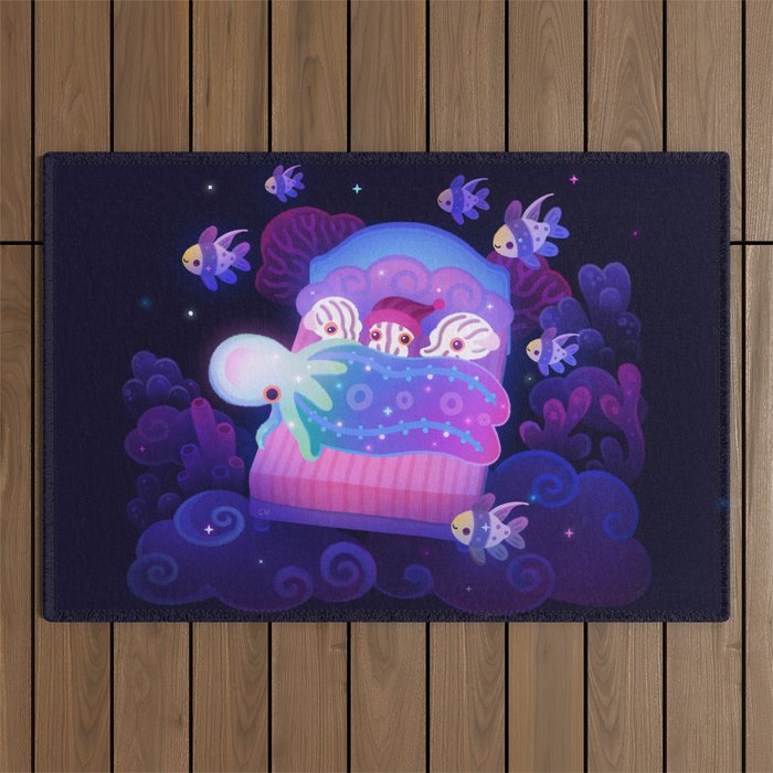 Blanket octopus Outdoor Rug Gallery Image 1