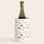 Funny colorful fish lure cartoon art pattern Wine Chiller Gallery Image 1