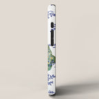 Chinoiserie Peacock Blue & White Floral iPhone Case Gallery Image 2