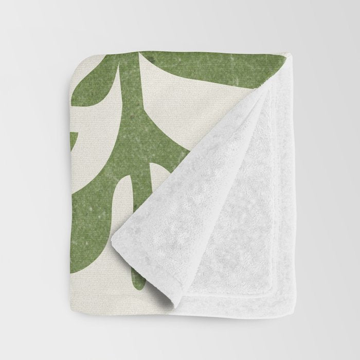 Abstract Plant 3/3 Throw Blanket Gallery Image 3