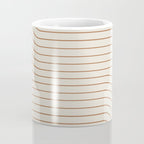 Minimal Line Curvature VI Earthy Natural Mid Century Modern Arch Abstract Coffee Mug Gallery Image 4