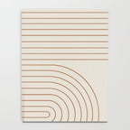 Minimal Line Curvature VI Earthy Natural Mid Century Modern Arch Abstract Notebook Gallery Image 4