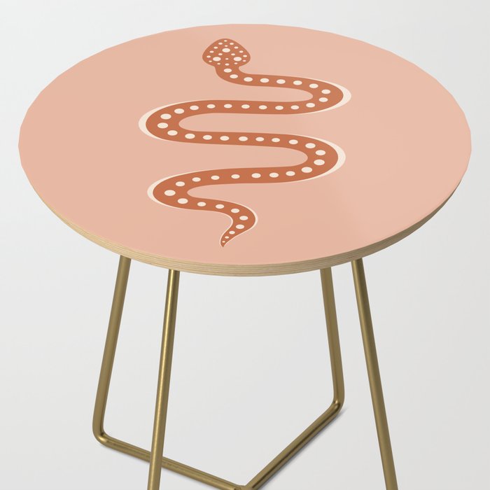 Minimal Snake - Coral & Pink Side Table Gallery Image 2