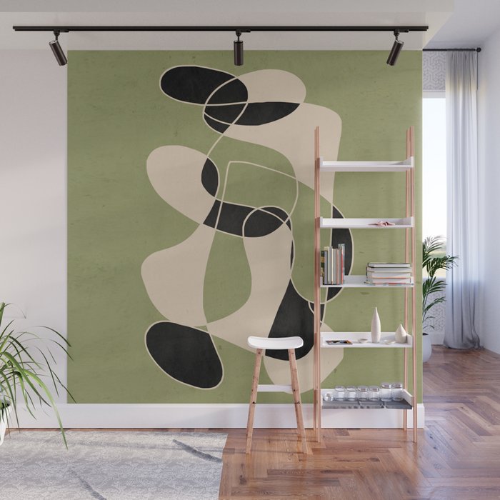 Modern Abstract Minimal Art 20 Wall Mural Gallery Image 1