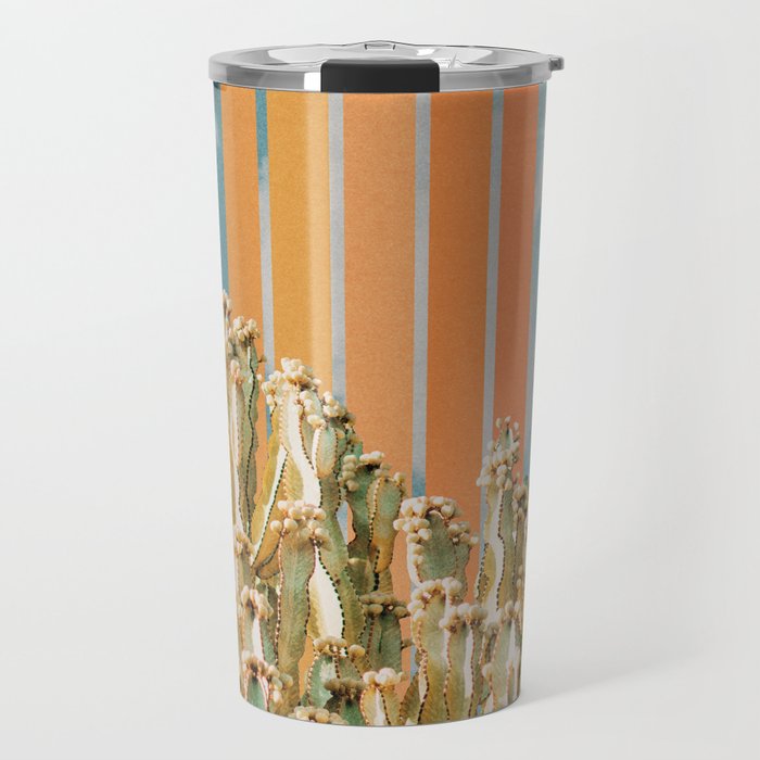 Cactus and Rainbow #2 Travel Mug Gallery Image 1