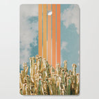 Cactus and Rainbow #2 Cutting Board Gallery Image 1