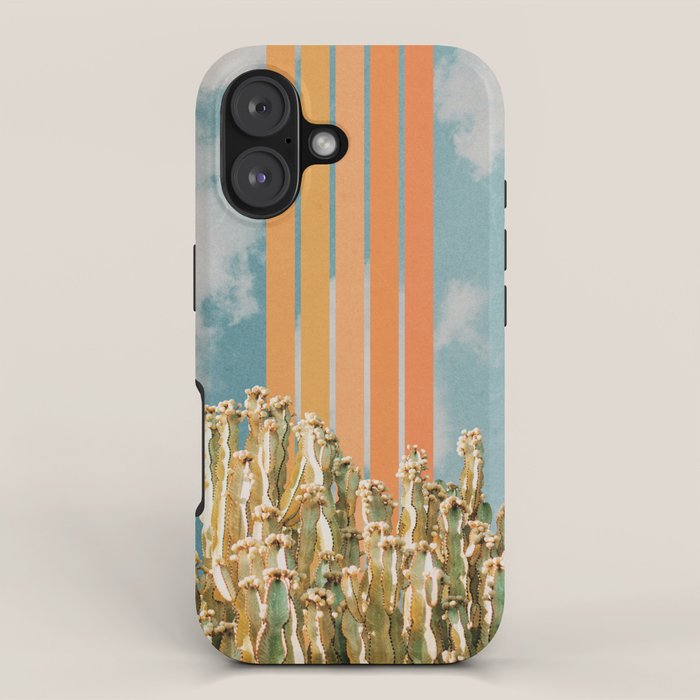 Cactus and Rainbow #2 iPhone Case Gallery Image 1