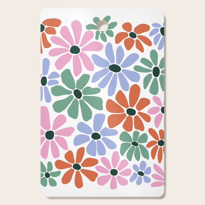 Christmas Retro Floral  Cutting Board Gallery Image 1