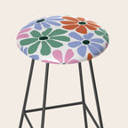 Christmas Retro Floral  Stool Gallery Image 2