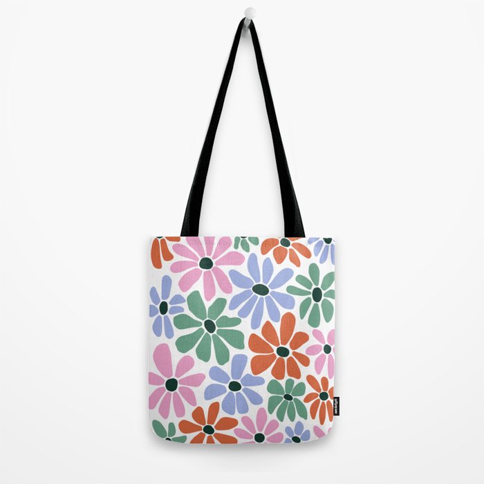Christmas Retro Floral  Tote Bag Gallery Image 2