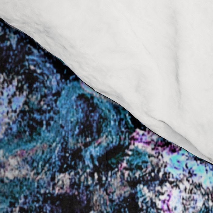 Monet : Poplars Lavender Periwinkle Deep Blue Comforter Gallery Image 4