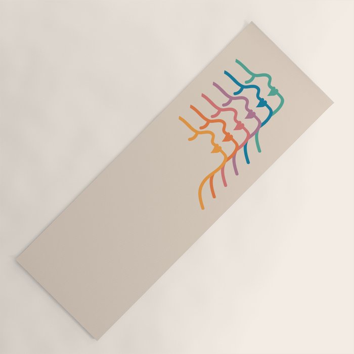 Boca Silhouettes Yoga Mat Gallery Image 1