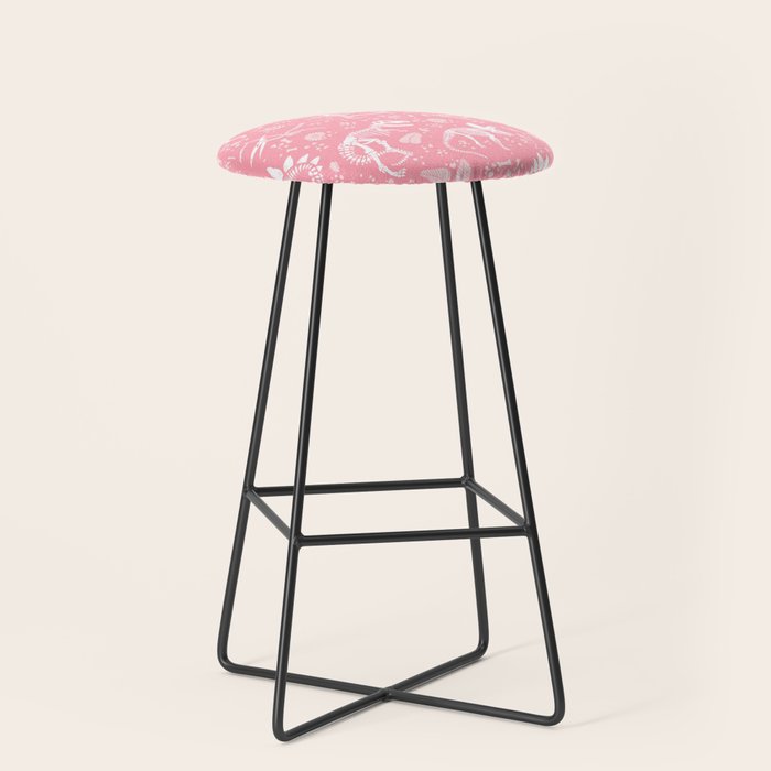 Excavated Dinosaur Fossils in Candy Pink Stool Gallery Image 1