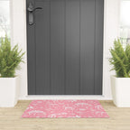 Excavated Dinosaur Fossils in Candy Pink Welcome Mat Gallery Image 3