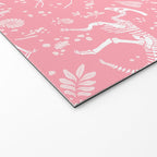 Excavated Dinosaur Fossils in Candy Pink Welcome Mat Gallery Image 2