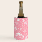 Excavated Dinosaur Fossils in Candy Pink Wine Chiller Gallery Image 2