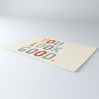 You Look Good, Bathroom Quotes Rug Gallery Image 3