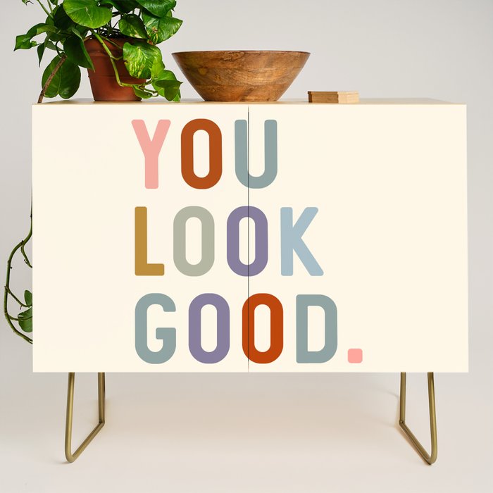 You Look Good, Bathroom Quotes Credenza Gallery Image 1