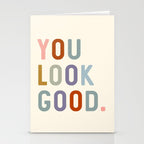 You Look Good, Bathroom Quotes Stationery Card Gallery Image 2