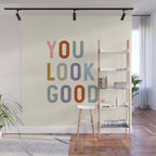 You Look Good, Bathroom Quotes Wall Mural Gallery Image 1