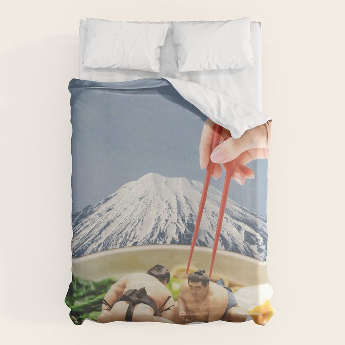 Fuji, Sumo, Ramen // Japan Love Duvet Cover Gallery Image 1