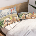 Fuji, Sumo, Ramen // Japan Love Pillow Sham Gallery Image 2