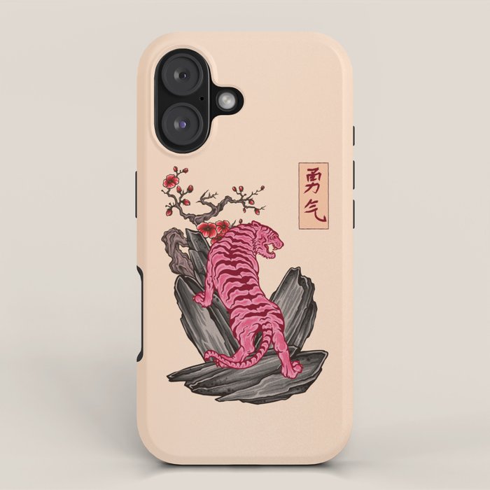 Japanese Courage Tiger iPhone Case Gallery Image 1