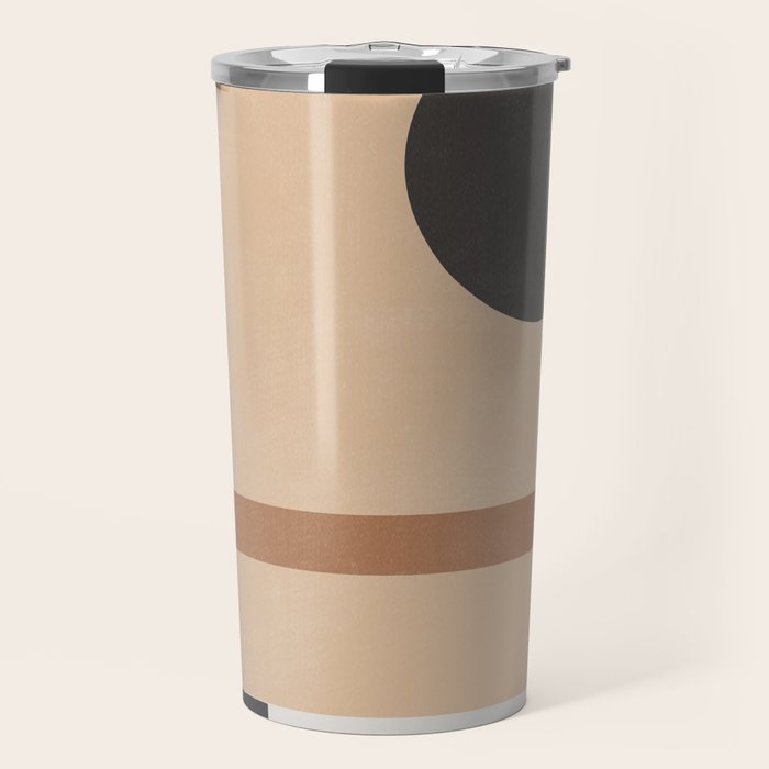 Mid Century Abstract Geometric 8 Travel Mug Gallery Image 1