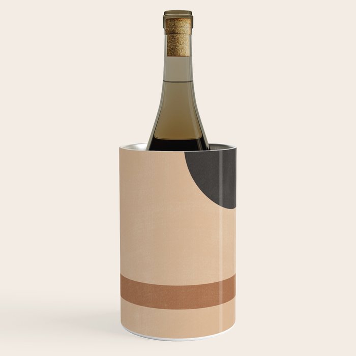 Mid Century Abstract Geometric 8 Wine Chiller Gallery Image 1