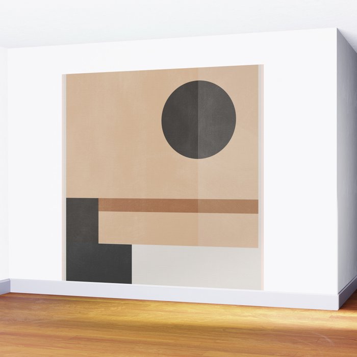 Mid Century Abstract Geometric 8 Wall Mural Gallery Image 2