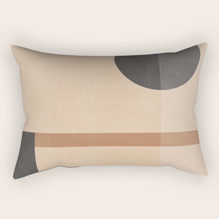 Mid Century Abstract Geometric 8 Rectangular Pillow Gallery Image 2