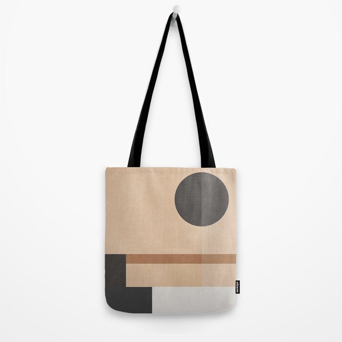 Mid Century Abstract Geometric 8 Tote Bag Gallery Image 2