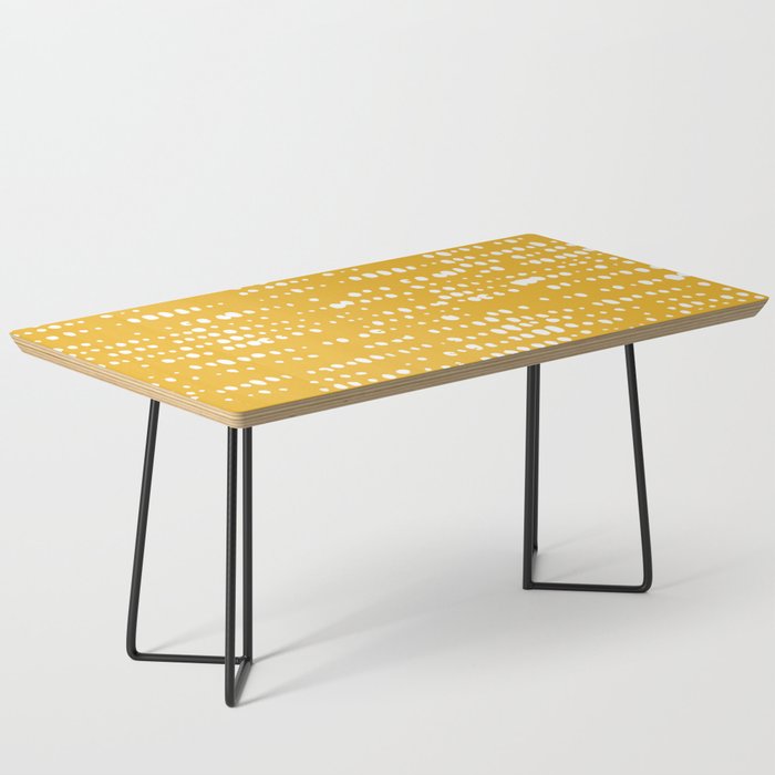 Abstract Spotted Pattern in Yellow Coffee Table Gallery Image 1