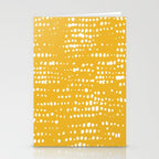 Abstract Spotted Pattern in Yellow Stationery Card Gallery Image 2