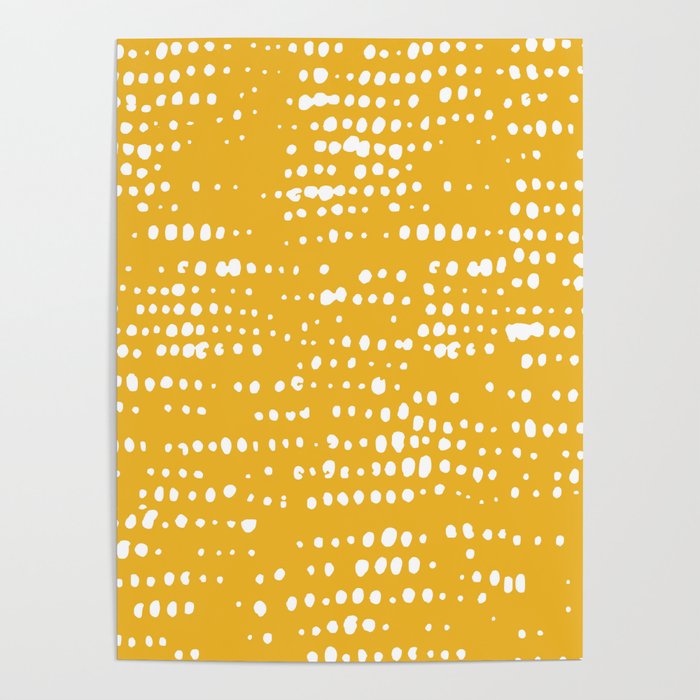 Abstract Spotted Pattern in Yellow Poster Gallery Image 1