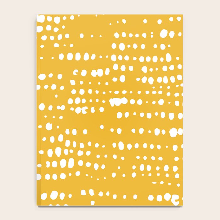 Abstract Spotted Pattern in Yellow Notebook Gallery Image 4