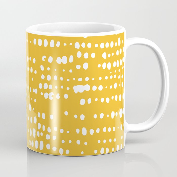 Abstract Spotted Pattern in Yellow Coffee Mug Gallery Image 1