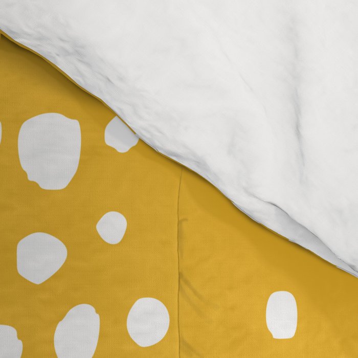 Abstract Spotted Pattern in Yellow Comforter Gallery Image 4