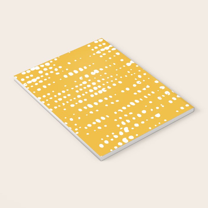 Abstract Spotted Pattern in Yellow Notebook Gallery Image 3