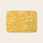Abstract Spotted Pattern in Yellow Bath Mat Gallery Image 1