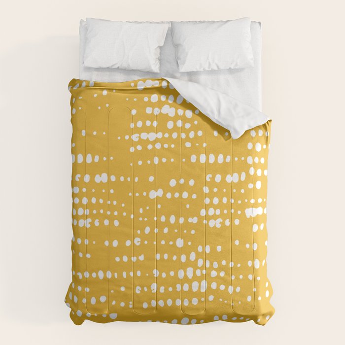 Abstract Spotted Pattern in Yellow Comforter Gallery Image 6