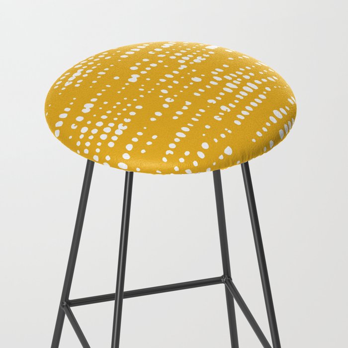 Abstract Spotted Pattern in Yellow Stool Gallery Image 2