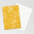 Abstract Spotted Pattern in Yellow Stationery Card Gallery Image 2