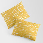 Abstract Spotted Pattern in Yellow Pillow Sham Gallery Image 3