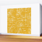 Abstract Spotted Pattern in Yellow Wall Mural Gallery Image 2