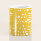 Abstract Spotted Pattern in Yellow Coffee Mug Gallery Image 4