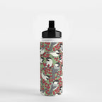 Chickadees & Winterberry Holly Water Bottle Gallery Image 2