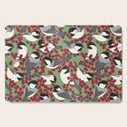 Chickadees & Winterberry Holly Cutting Board Gallery Image 1