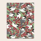 Chickadees & Winterberry Holly Notebook Gallery Image 4